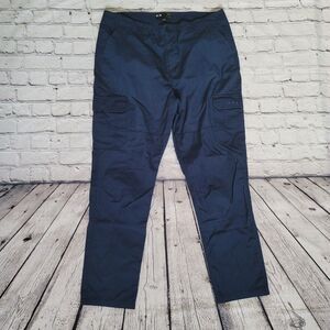 Vintage Y2K Oakley Cargo Pants Adult 36x28 Navy Blue Ripstop Articulated Knee